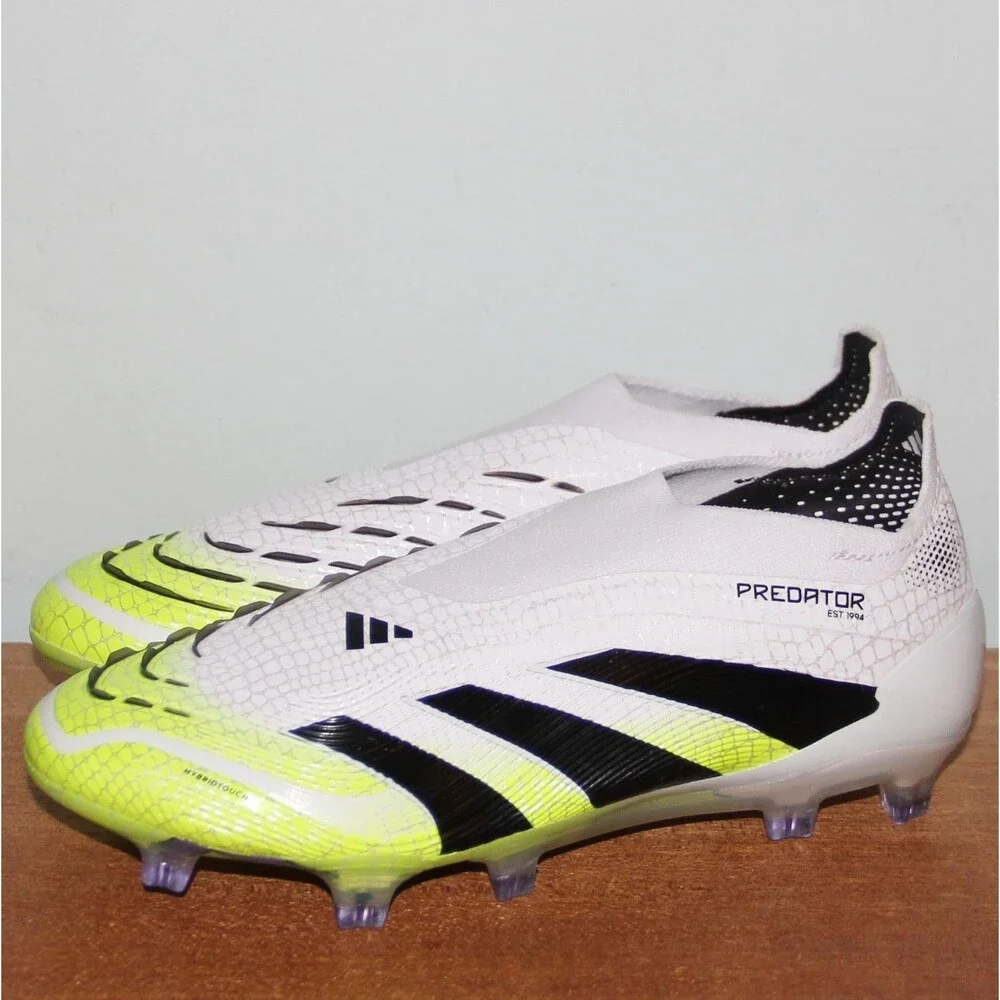 Adidas Predator Elite Laceless LL FG Soccer Cleats Mens 4 Womens 5 White