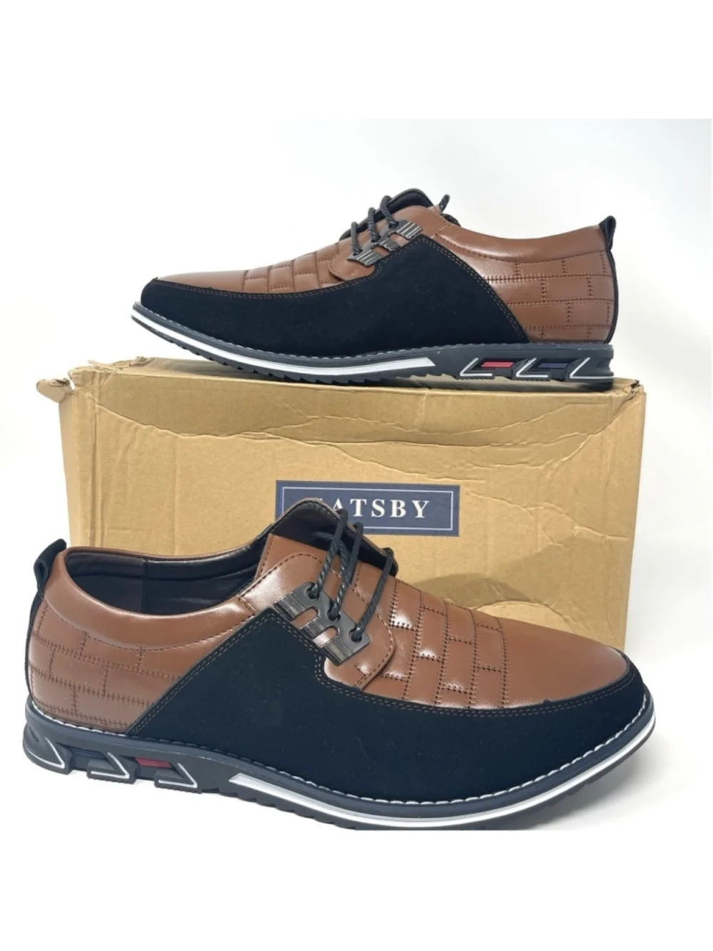 NEW Gatsby Oxford Derby Orthopedic PU Leather Shoes Casual Dress Sneakers US 10W