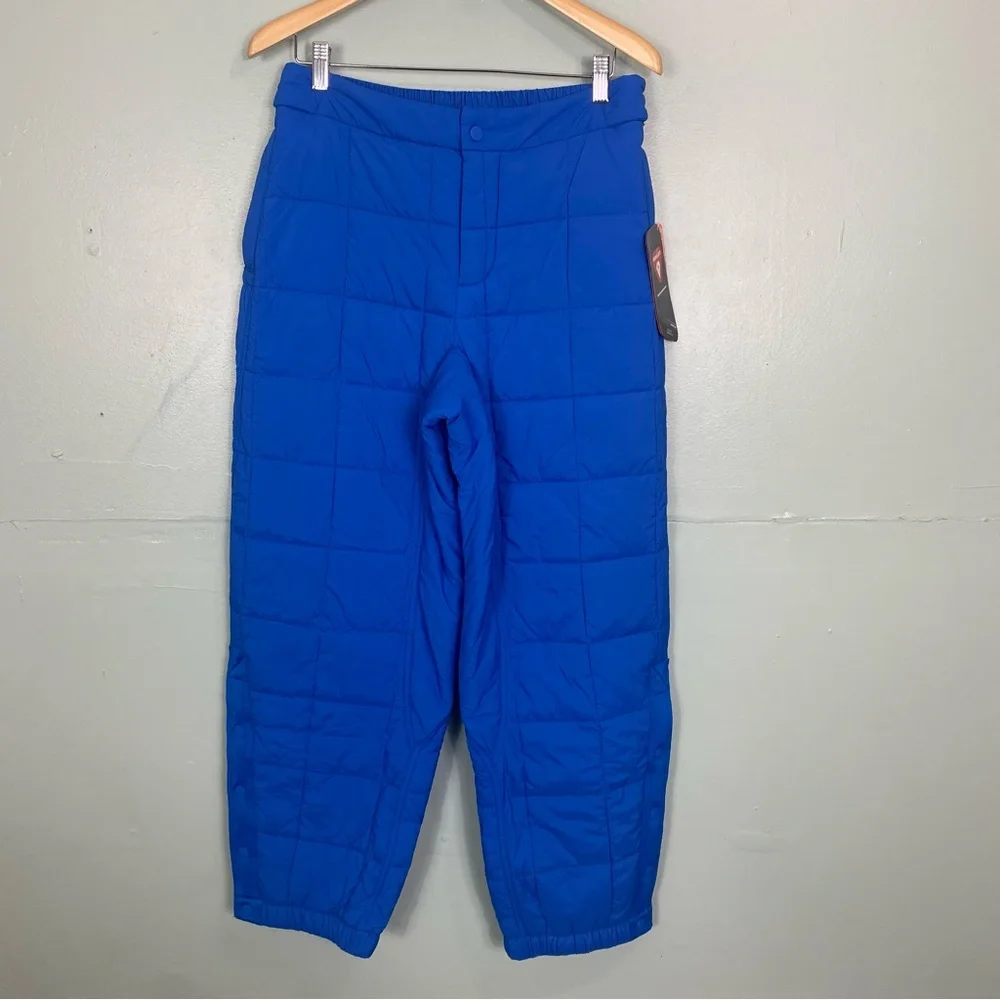 Free People Pippa Packable Puffer Pants Quilted Mid‎ Atlantic Blue