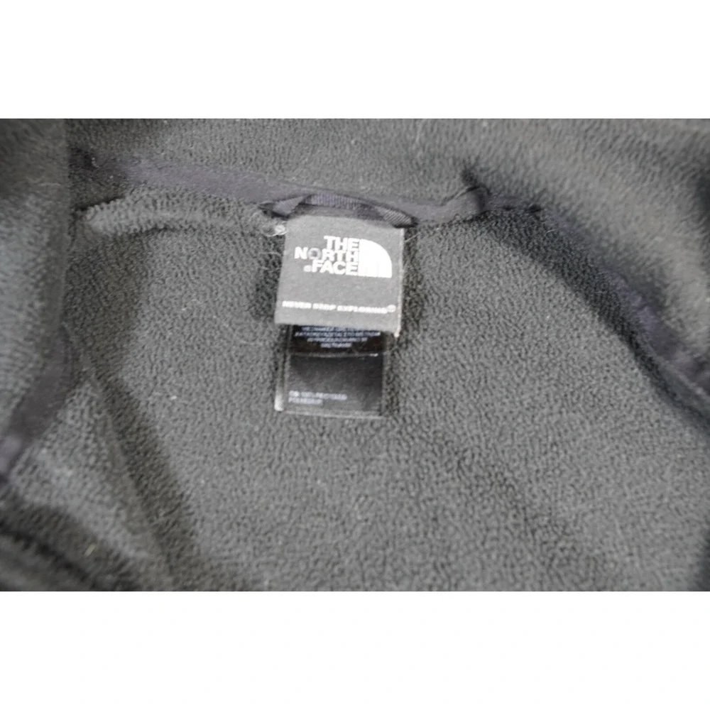 The North Face Mens Fleece Full Zip Black Jacket‎ XL Mock Neck Outerwear Pockets