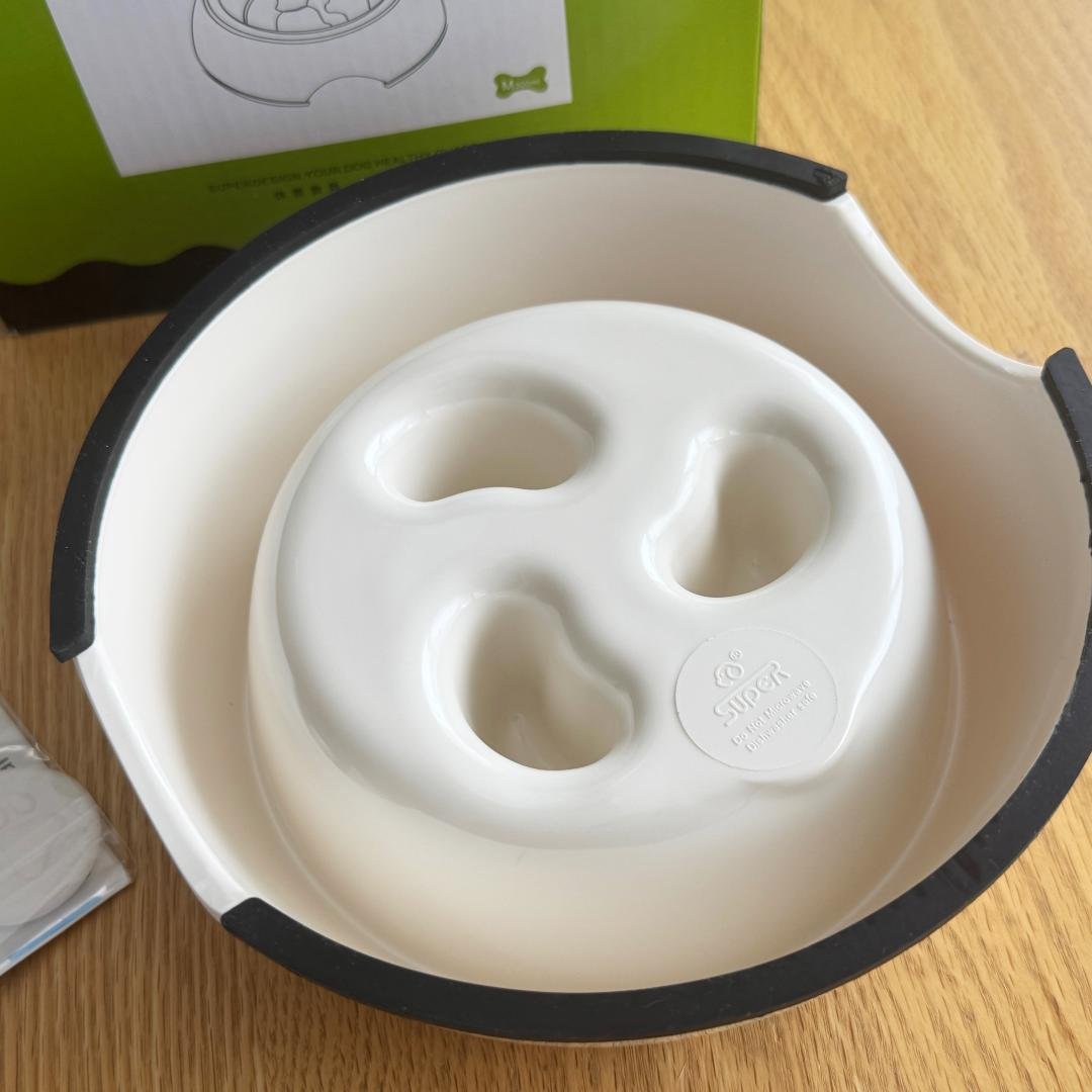 【New Unused】SUPERDESIGN Dog/Cat Bowl Pet Dish Slow Feeder