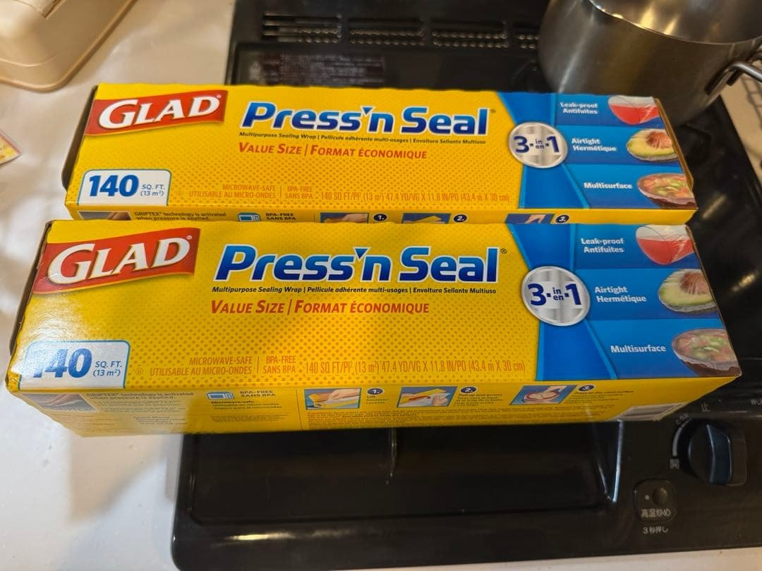 【Popular Costco Item】Glad Press 'n Seal Multi-Purpose Food Wrap, 2-Pack